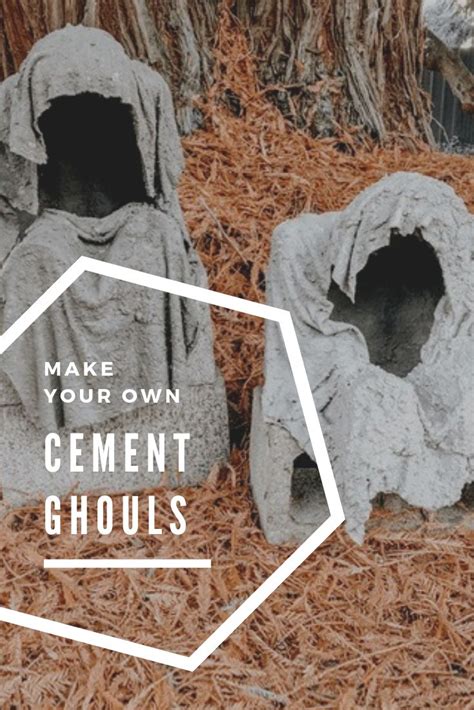 DIY Cement Ghouls | Fun diy halloween decorations, Diy halloween