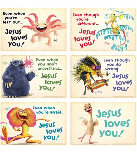 Bible Point Posters Set Of 6 Weird Animals Vbs 14 Weird Animals