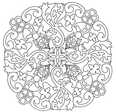 mandala zum ausdrucken schwer | Doodle art color, Coloring pictures