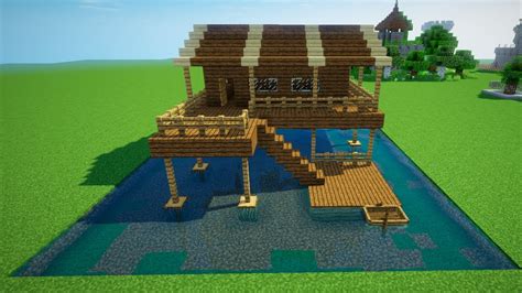 House on water minecraft map. ДОМ НА ВОДЕ В МАЙНКРАФТ (WATER HOUSE MINECRAFT) - YouTube