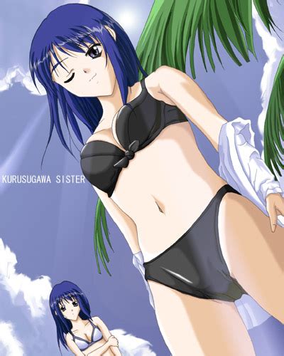 Kurusugawa Ayaka Kurusugawa Serika To Heart Lowres 2girls Bikini