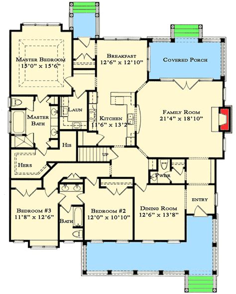 5 bedroom bungalow floor plans. Bungalow with Option for Five Bedrooms - 70006CW ...