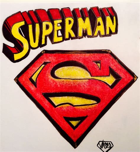 Superman Logo Drawing By Jrvasco Dragoart