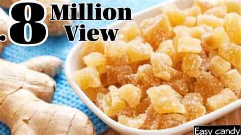 Ginger Candy Recipe Candied Ginger Recipe Injji Mittayi Easy Candy Recipe Homemade Youtube