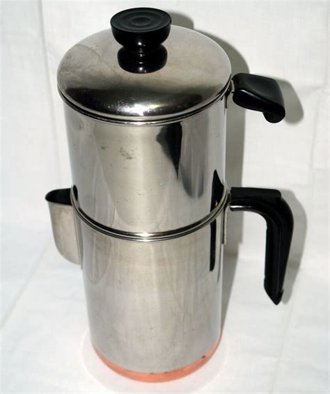 Replacement handle pair for revere ware pots/dutch ovens (single screw) … product warranty: Vintage Revere Ware 1801 Coffee Pot Drip O Lator 8 Cup ...