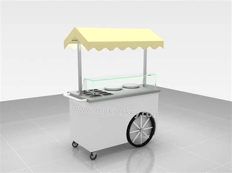 Newest Style Mobile Crepe Food Cart For Outside Use Mall Kiosks