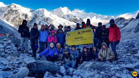 Latest News From Himalayas Successful Start For Goechala Trek Snow At