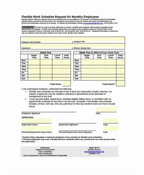 Fillable employee work schedule template. 30 Employee Work Schedule Template Pdf in 2020 | Schedule ...