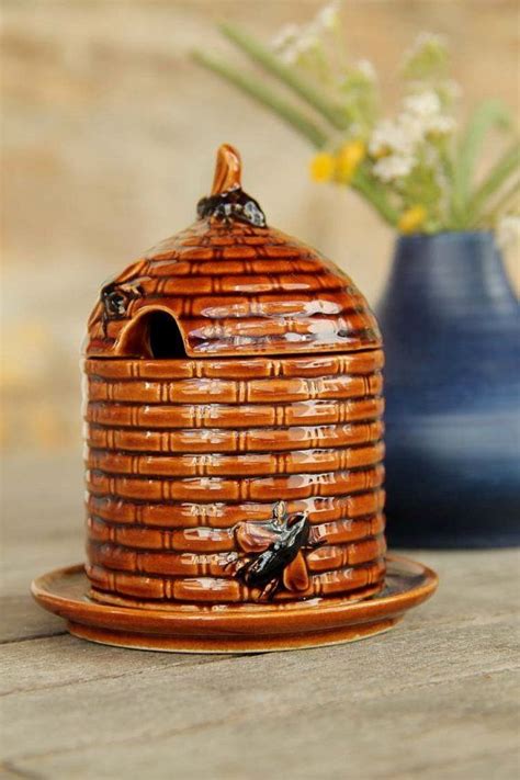 Pin By Jim Mostert On Busy Bees Hive Bee Decor Honey Pot Honey Jar