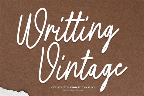 Writting Vintage Script Font Script Fonts Creative Market