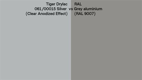 Tiger Drylac Silver Clear Anodized Effect Vs Ral Grey