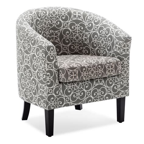 Belleze Modern Club Chair Tub Barrel Fabric Seat Armchair Accent Living