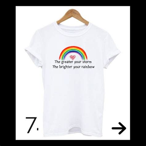 greater your storm brighter your rainbow tshirt womens tops t shirts for women tops