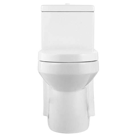Horow Small Modern One Piece Toilet Elongated Dual Flush W Soft Close
