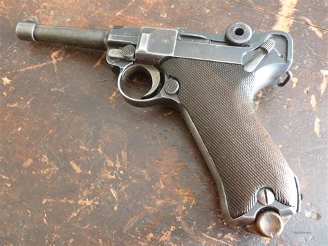Vintage P08 German Erfurt Luger 1918 P 08 9mm For Sale