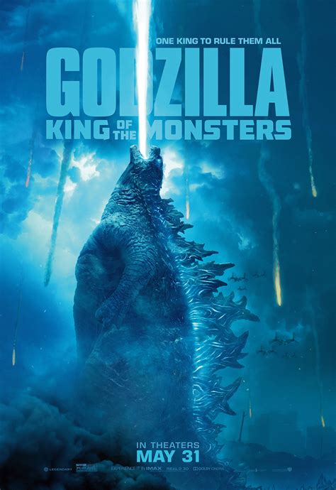 Additional movie data provided by tmdb. Godzilla: King of the Monsters (2019) Poster #8 - Trailer ...