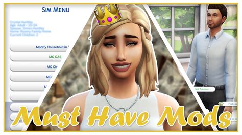 Must Have Mods For Realistic Gameplay The Sims 4 Youtube