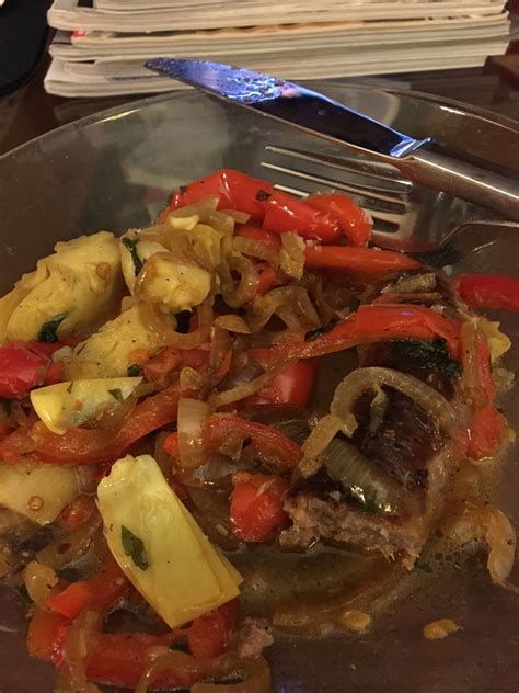 Fresh artichokes can be expensive to buy and laborious to trim and cook. Sausage, peppers and artichoke hearts: Directions ...