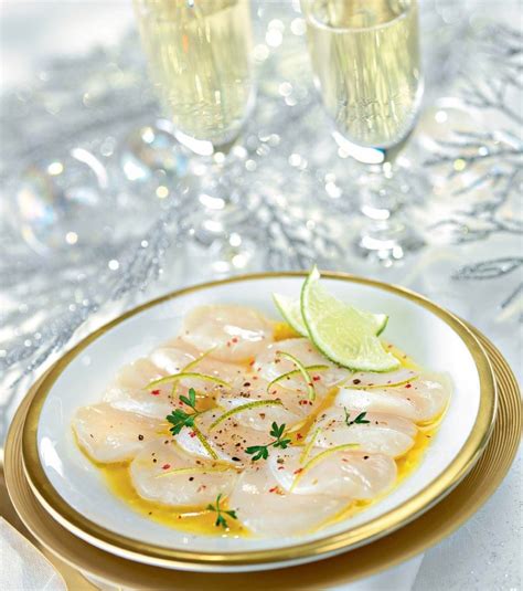 Recette carpaccio de saint- jacques coulis passion