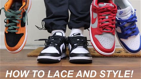 How To Lace And Style Different Ways The Nike Dunk Low Youtube