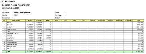 Contoh Data Gaji Karyawan Excel Contoh Membuat Perhitungan Gaji Hot Sex Picture