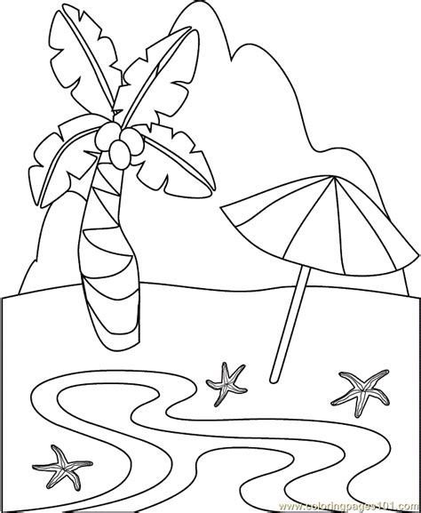 Png image of atlantic beach (shore) color palette. Beach for-kids Coloring Page - Free Holidays Coloring ...