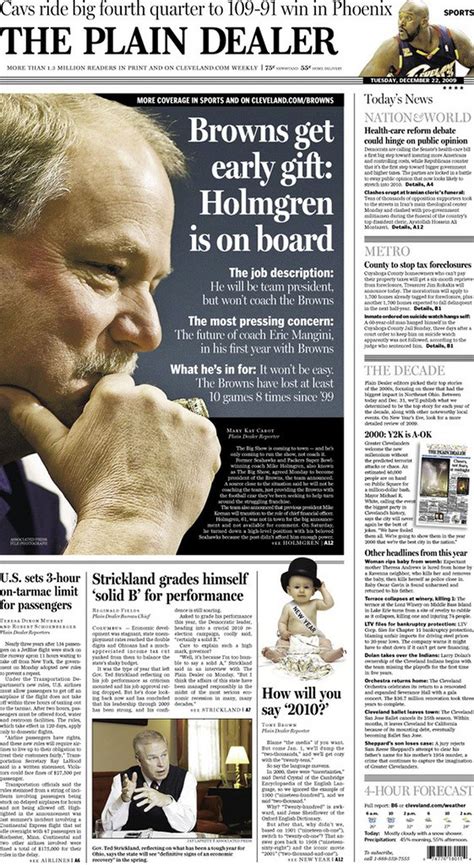 The Plain Dealer's Front Page for December 22, 2009 - cleveland.com