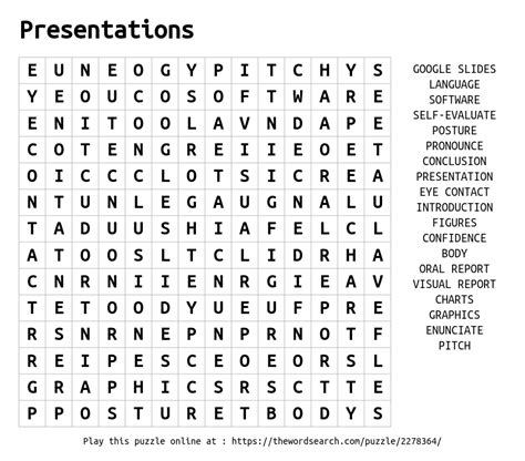 Download Word Search On Presentations