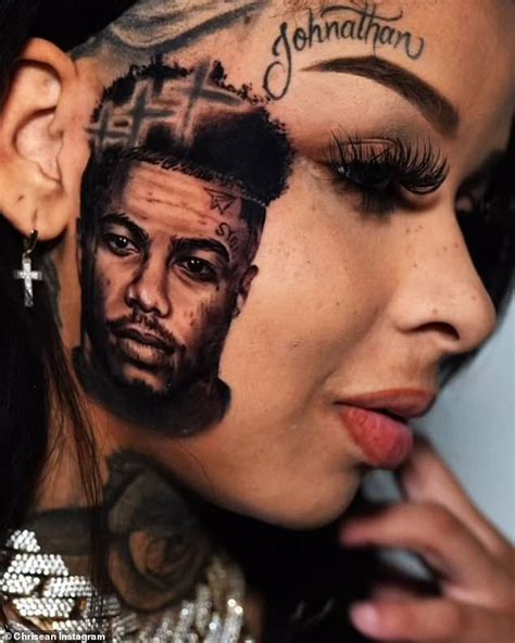 Chrisean Rock Gets New Tattoo Of Baby Daddy Blueface On Her Face And