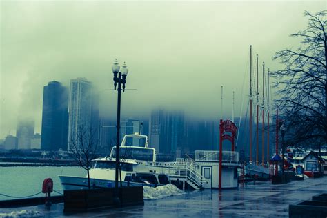 Foggy Chicago Skyline By Crapmedia1 On Deviantart
