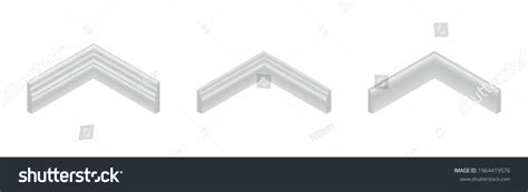 Vector Illustration Different Shapes Skirting Boards Stock Vector