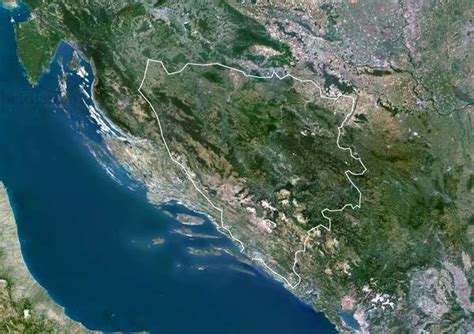 Image Of Bosnia And Herzegovina Europe True Colour Satellite Image