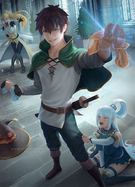 Satou Kazuma Kono Subarashii Sekai Ni Shukufuku Wo Anime Fandoms Aqua Konosuba