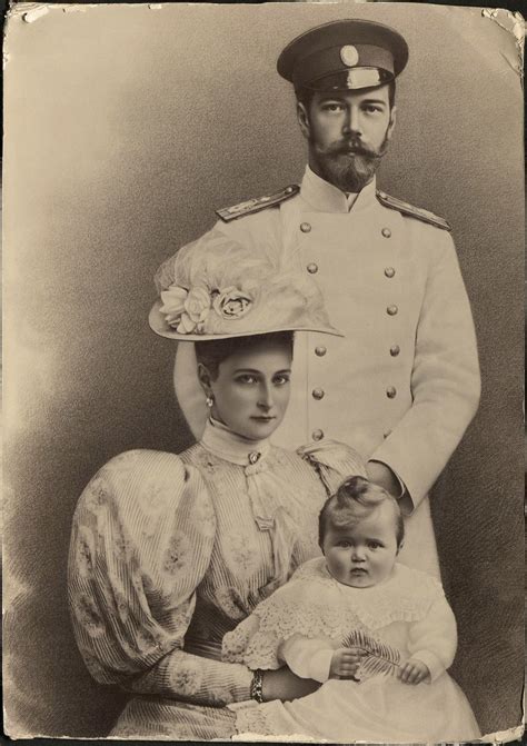 Emperor Nicholas Ii And Empress Alexandra Feodorovna With Grand Duchess Olga Nicholaevna 1896
