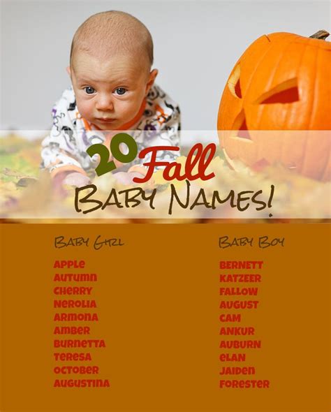 20 Fall Baby Names For Boys And Girls Baby Boy Names Baby Name