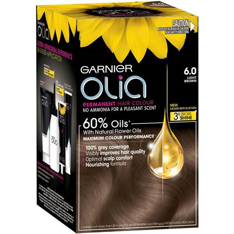 2.5 out of 5 stars from 77 genuine reviews on australia's largest opinion site i have been colouring my hair for years so i know what i am doing. Garnier Olia 6.0 Light Brown 1pk | Woolworths