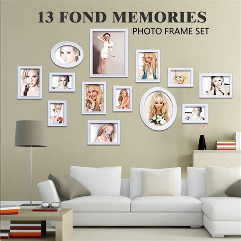 White Gallery Frames Set Picture Gallery Large Wall Photo Frame Set
