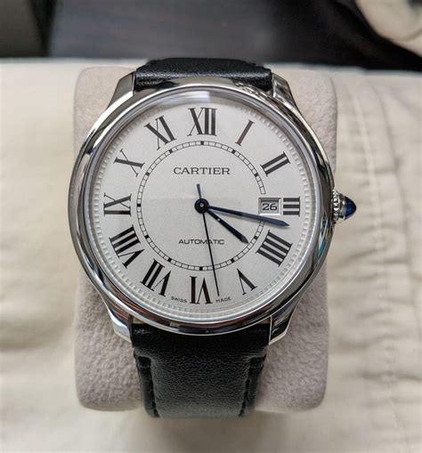Cartier Ronde Must Mens 40mm Automatic Watch One Owner Full Set