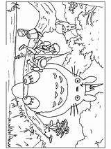 Totoro Coloring Pages Printable Color Recommended Template sketch template