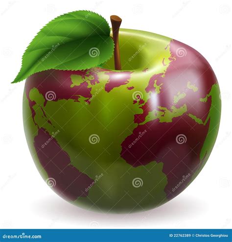 Apple World Globe Royalty Free Stock Images Image 22762389