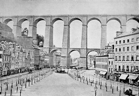 Morlaix Viaduct France 1880s Stock Image C0132573 Science