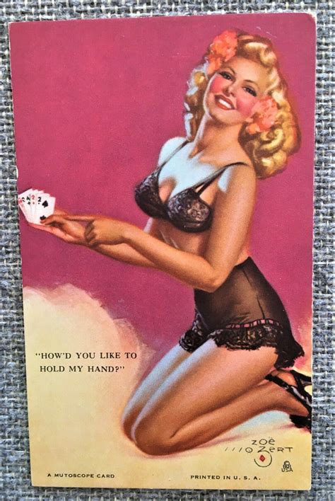 Vintage 1940s Mutoscope Zoe Mozert Pin Up Card Like To Hold My Hand Free Shipのebay公認海外通販｜セカイモン