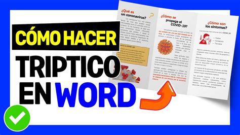 Como Hacer Un Triptico En Word E Imprimirlo Triptico Brochure O Folleto