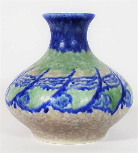 Pilkington Royal Lancastrian Lapis Ware Vase By Gladys Rodgers C1930