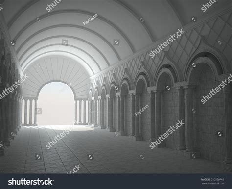 Classic Interior Arches Columns Stock Illustration 212530462 Shutterstock