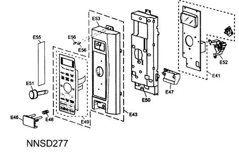 Adjust door and latch programmed, but the timer 2. PANASONIC MICROWAVE Parts | Model NNSD277SR | Sears ...