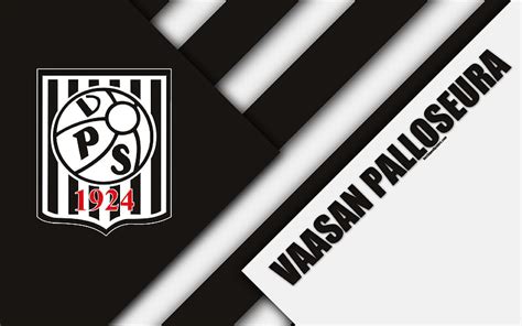 Vps Fc Vaasan Palloseura Logo Material Design White Black