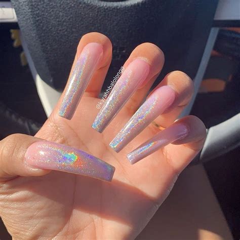 K Y R A H brentwood ca on Instagram Late post of my holo ombré nails Using socalnails