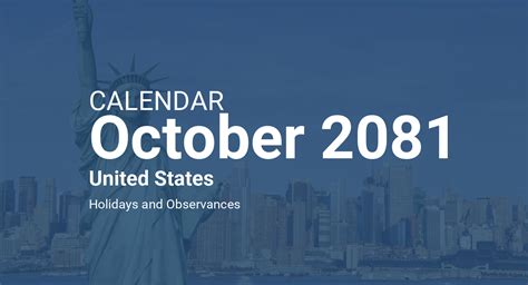 October 2081 Calendar United States