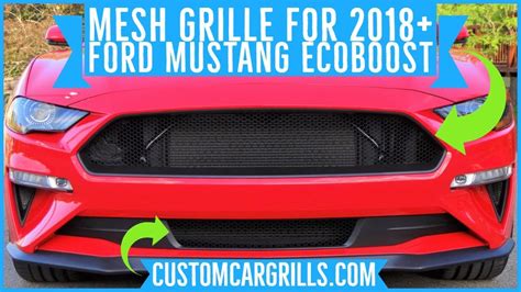 Ford Mustang Ecoboost 2018 Grill Delete Mesh Installation How To By
